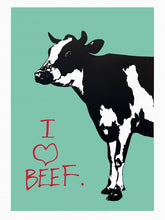 Load image into Gallery viewer, Blek Le Rat - I Love Beef
