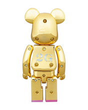 Load image into Gallery viewer, Be@rbrick x Sorayama x Baby Milo 200% ( Gold, Bearbrick, 超合金, Pink Lips )

