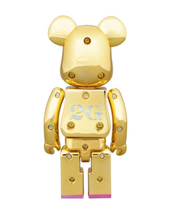 Be@rbrick x Sorayama x Baby Milo 200% ( Gold, Bearbrick, 超合金, Pink Lips )