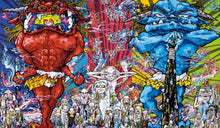 Load image into Gallery viewer, Takashi Murakami - RED DEMON AND BLUE DEMON WITH 48 ARHATS
