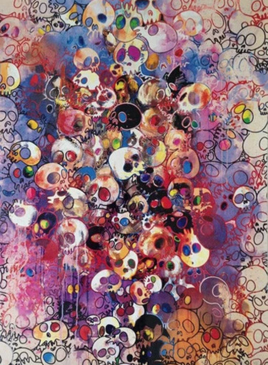 Takashi Murakami - I‘ve Left My Love Far Behind Their Smell, Every Memento ( Skulls, Multi Colour )