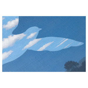After Rene Magritte -  Le retour (Blue, Bird, Dove)