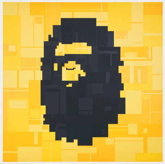 Adam Lister - Bape Head ( Yellow, Black, Bathing Ape)