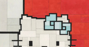 Adam Lister - HELLO MONDRIAN #1 (Pink, Hello Kitty, Sanrio)