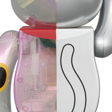 Load image into Gallery viewer, Medicom Toy - Bearbrick Fortune Cat  100% &amp; 400% (Be@rbrick, Silver Plated, Transparent)
