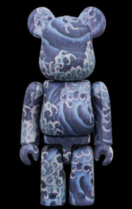 Be@RBRICK 100% & 400% Masculine Waves Katsushika Hokusai (Bearbrick, Kanmachi Festival Cart Ceiling Prints)