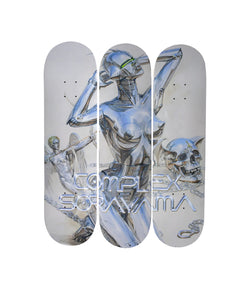 Hajime Sorayama  - Skull (Skateboard Triptych, Complete set of 3)