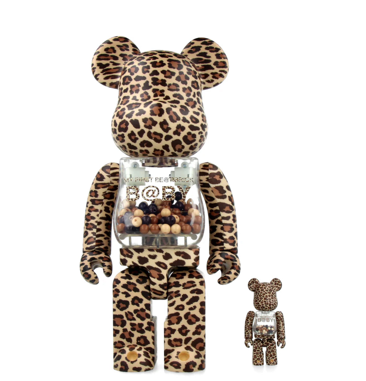 MY FIRST R@BBRICK NY@BRICK LEOPARD 400％ Medicom Toy - Bearbrick My First Baby Leopard 400% + 100% (Be