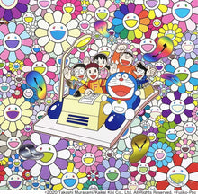 Load image into Gallery viewer, Takashi Murakami - Let’s go on the Time Machine ( Nobita, Takeshi, Shizuka, Suneo, Flowers)
