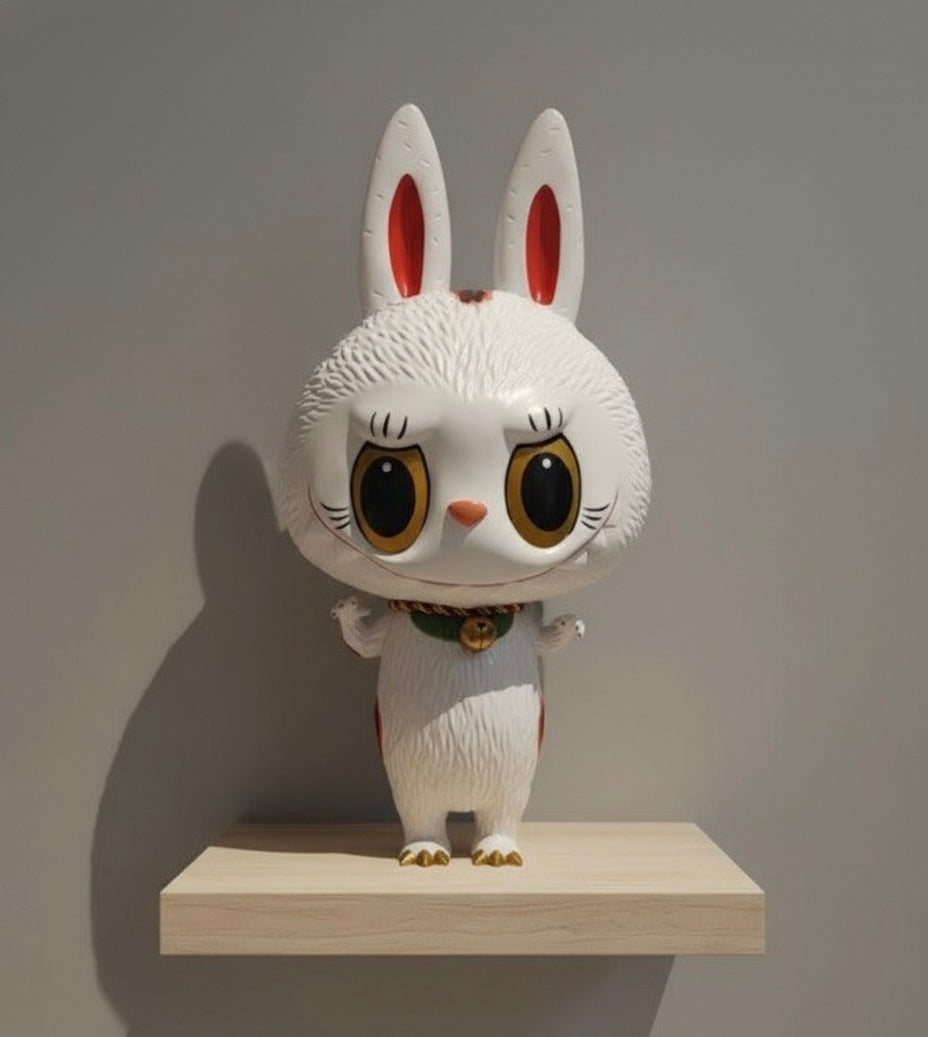Kasing Lung Labubu Tumbler White ラブブ Kasing Lung - Zimomo Maneki Neko White Titan (The Monsters, Labubu