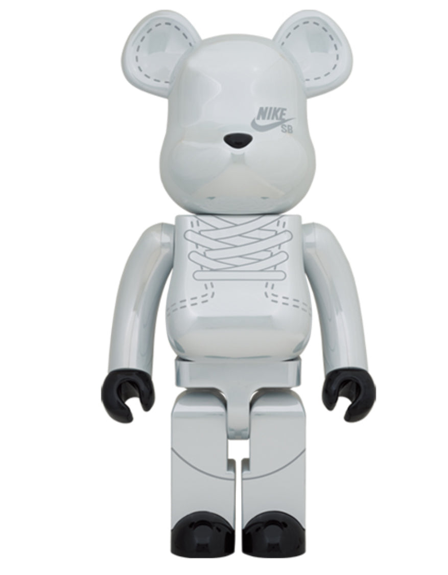 BE@RBRICK - Nike SB 2020 White 1000% ( Bearbrick, Medicom Toy )