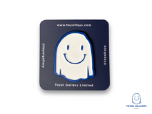 Load image into Gallery viewer, Toyol Gallery- Ghost Pin (White, Glow In Dark)
