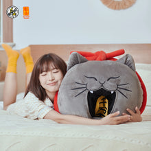 Load image into Gallery viewer, OFFART X Horiren - Money-Biting Cat Pillow
