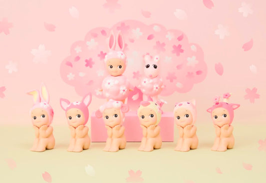 Sonny Angel - Hanami Edition ( Cherry Blossom Series, Mini Figure, Asssorted Box of 6 Blind Boxes)