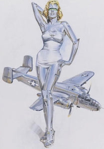 Hajime Sorayama - Giclée #SP 90 ( Sexy Robot, Plane, Marilyn Monroe)