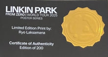 Load image into Gallery viewer, Laksamana Ryo (RYOL) -  Linkin Park (From Zero 2025 World TOUR NASHVILLE POSTER )
