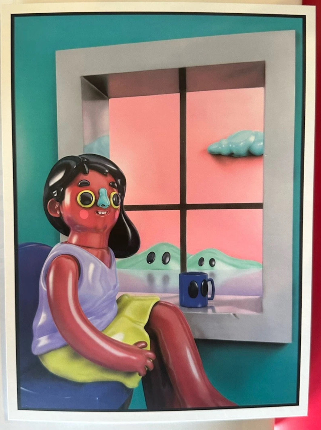 Cesar Piette - Untitled ( Lady, Window, Collectible)