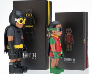 Hebru Brantley - Flynamic Duo 89 ( Batman and Robin, Batboy and Sparrow)