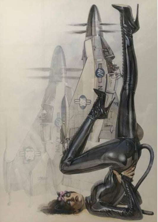 Hajime Sorayama - Giclée #SP89 ( Sexy Robot, Hello Kitty, Plane)