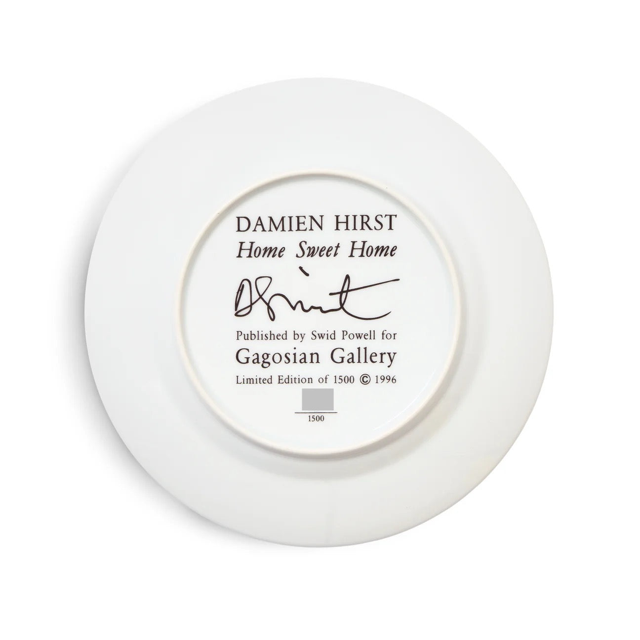 Damien Hirst - HOME SWEET HOME ( Cigarette butts, ash tray, Plate )