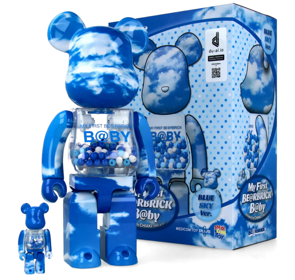 Bearbrick My First Baby 100% & 400% Set Matte Black Glow - US