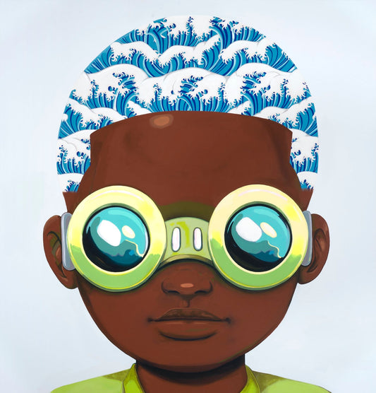 Hebru Brantley - No Durag and The Water's Choppy (Waves Pt. 3)