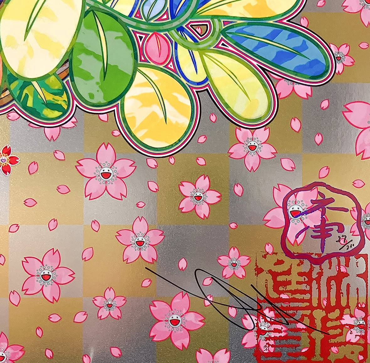 Takashi Murakami - Homage to ‘Basket of Flowers’ by Song Dynasty Artist Li Song