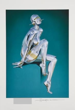 Hajime Sorayama - Giclée #250 ( Sexy Robot, Blue)
