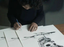 Load image into Gallery viewer, Roby Dwi Antono - Ranger Merah ( Girl, Dino, Head, Monoprint)
