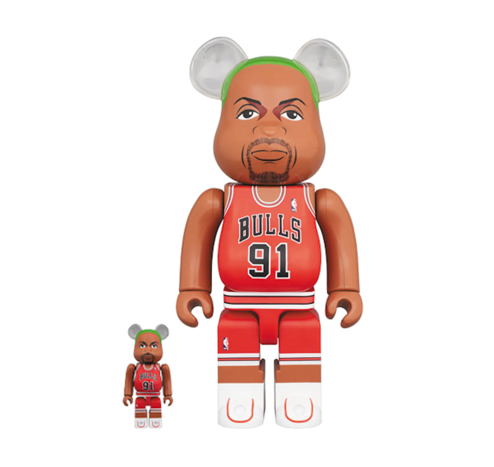 MEDICOM TOY - BE@RBRICK Dennis Rodman 100％ ＆ 400％ Medicom Toy - Dennis Rodman ( Chicago Bulls) 400% & 100% Be