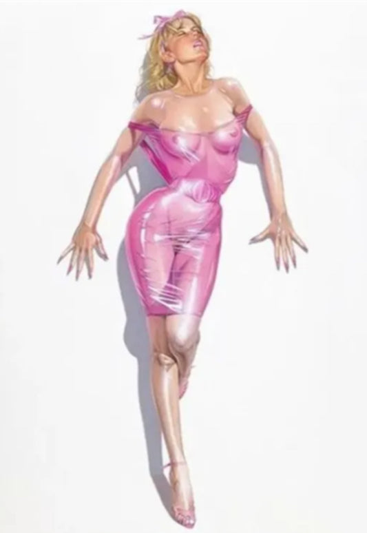 Hajime Sorayama - Giclée #003 ( Lady, Girl, Pink)
