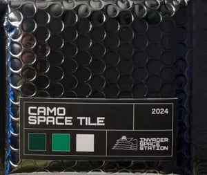 Invader - Camo Space Tile (Green & White)