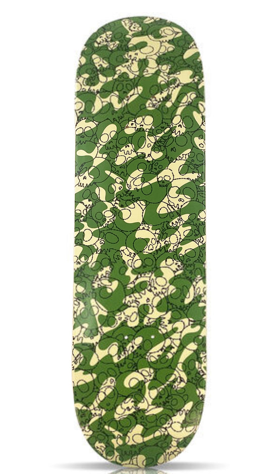 Takashi Murakami for Complexcon Kaikai Kiki camo skull skateboard deck