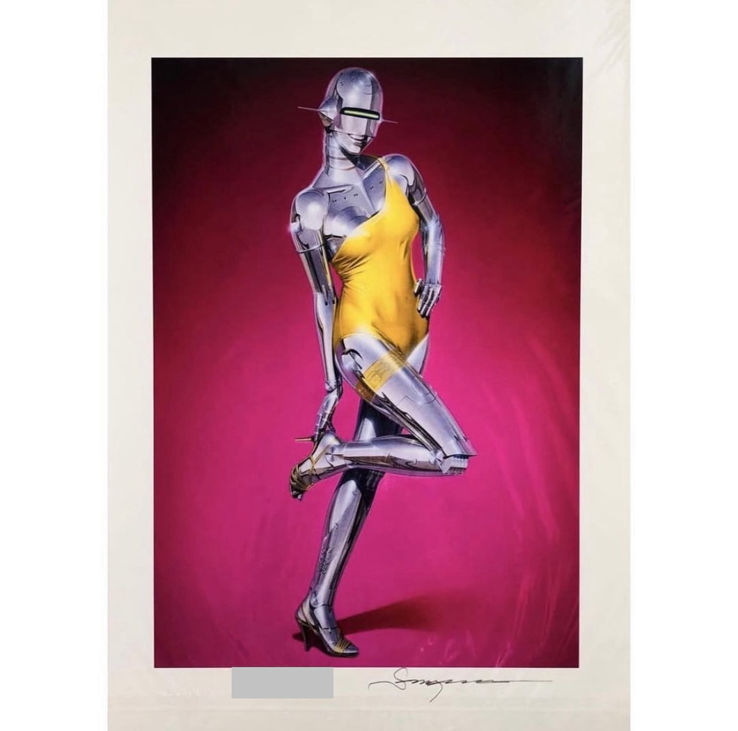 Hajime Sorayama - Giclée #42 ( Sexy Robot, Yellow Dress, Pink)