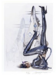 Hajime Sorayama - Giclée #SP89  ( Sexy Robot, Hello Kitty, Plane)