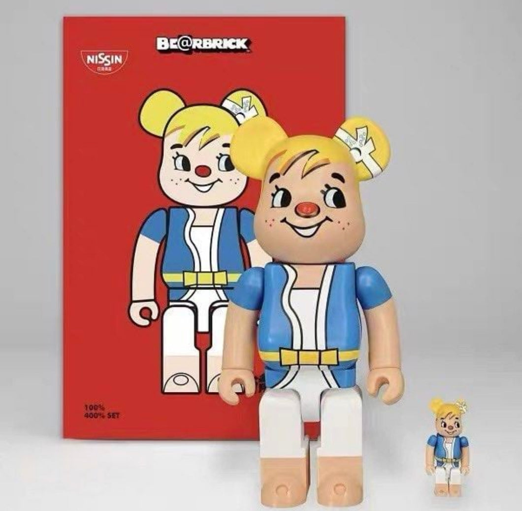 Medicom Toy - Bearbrick Nissin Demae Iccho Ching Cha 100% & 400% Set( Bearbrick)