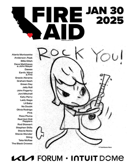 Yoshitomo Nara - FireAid Rock You (Poster, Fire Aid)