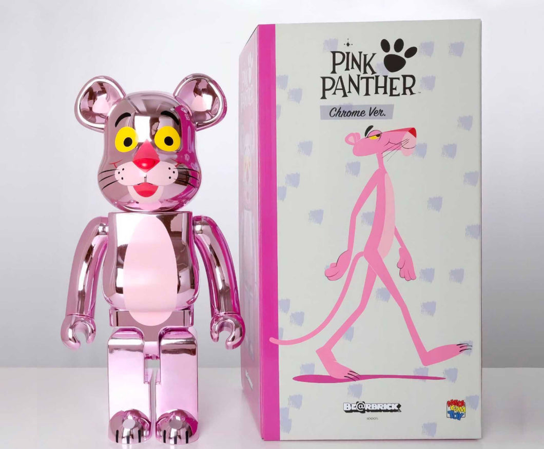 BE@RBRICK - Pink Panther Chrome Ver. 1000% ( Bearbrick, Medicom Toy )