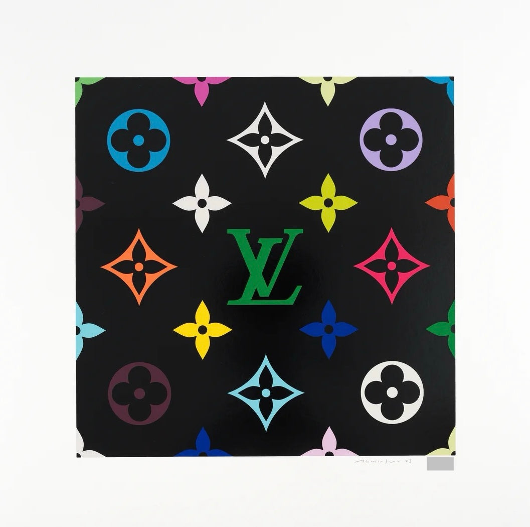 Takashi Murakami - SUPERFLAT MONOGRAM (Black, Green, Louis Vuitton, LV)