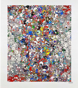 Takashi Murakami - A Fork in the road (Skulls)