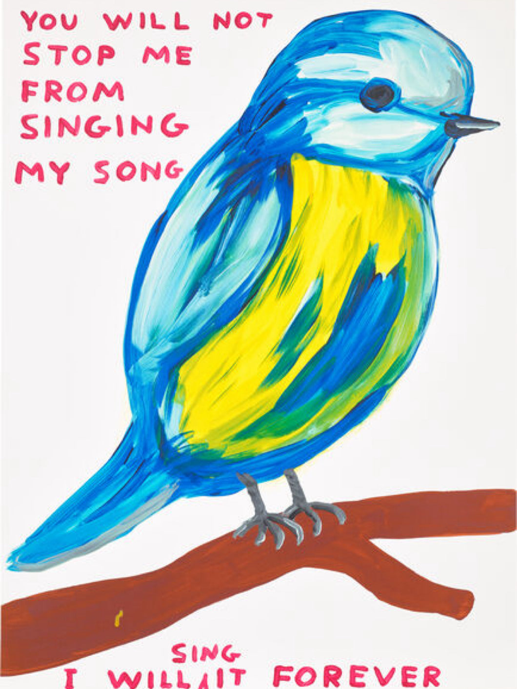 David Shrigley - You Will Not Stop Me From Singing My Song