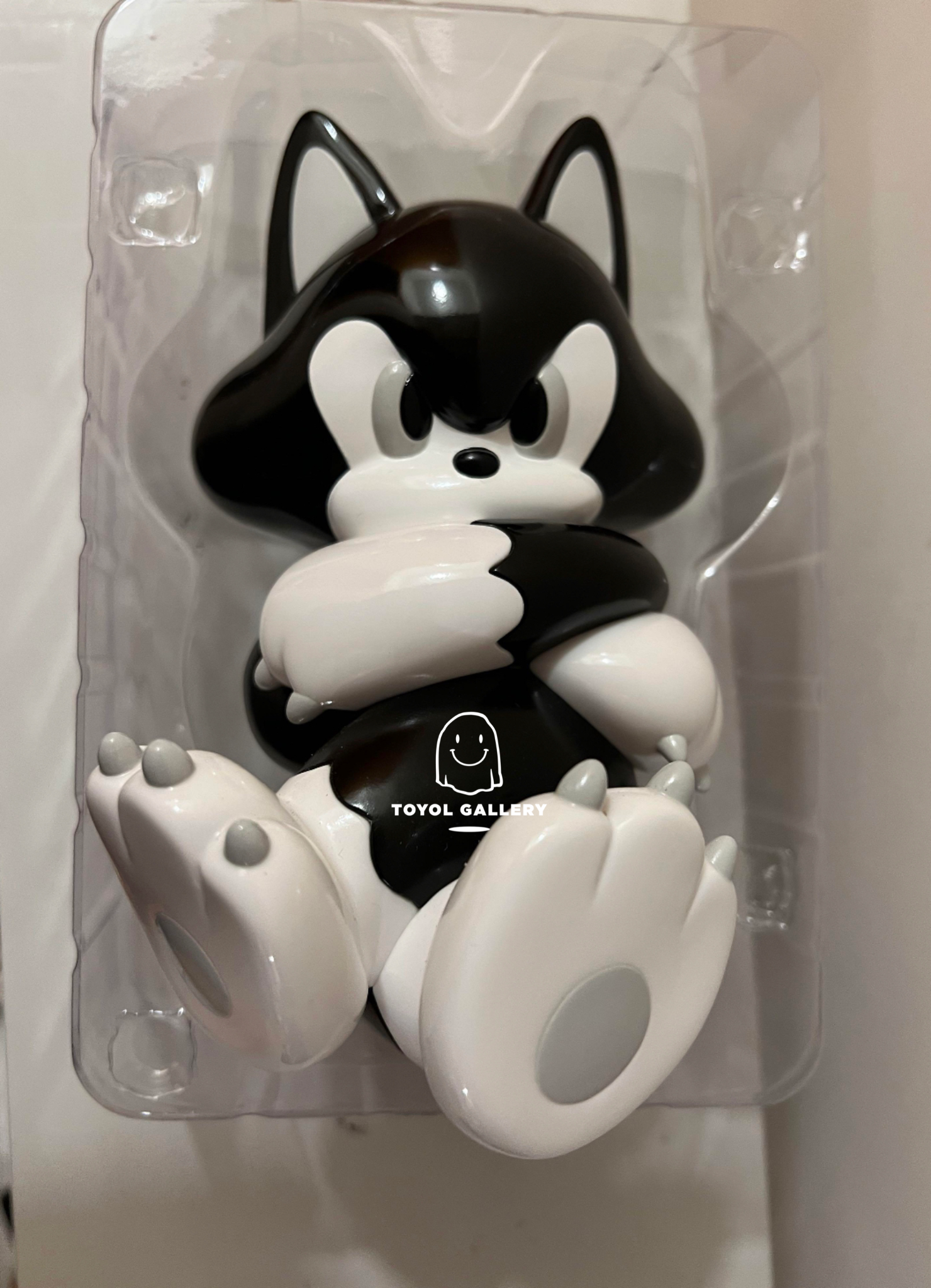 Tide (Ide Tatsuhiro) - Angry Cat (Black and White) – Toyol Toys Tide (Ide Tatsuhiro) - Angry Cat (Black and White) – Toyol Toys