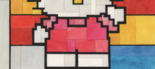 Load image into Gallery viewer, Adam Lister - HELLO MONDRIAN #2 (Red, Hello Kitty, Sanrio)
