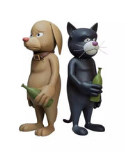 Load image into Gallery viewer, Yusuke Hanai - Miklos and Gidget ( Dog, Cat, Bottles )
