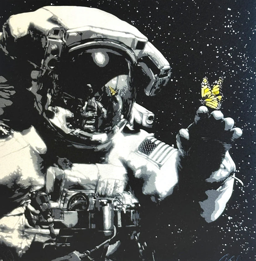 Martin Whatson - Eternal Reflection (Yellow Butterfly, Astronaut)