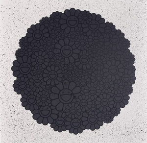 Takashi Murakami - Black Flowers Round (TM/KK for Black lives Matter)