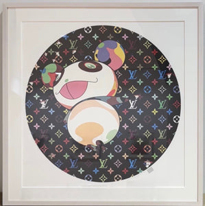 Takashi Murakami - Panda and Flower Hat Man (Murakami, Mulitcolor. Monogram, Louis Vuitton, LV)