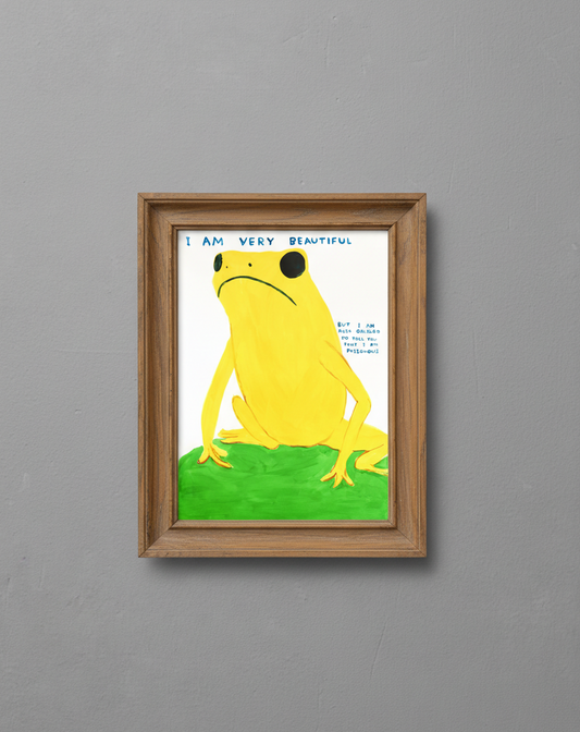 David Shrigley - I Am Very Beautiful ( Yellow Frog)