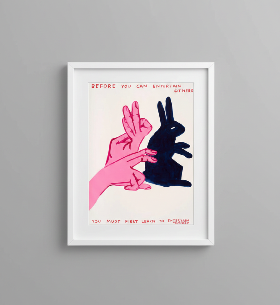 David Shrigley - Before you can entertain ( Pink, Black) – Toyol Toys