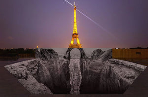 JR - Trompe l'oeil, Les Falaises du Trocadéro, Paris, France, 2021 (25 Mai 2021, 22h18)